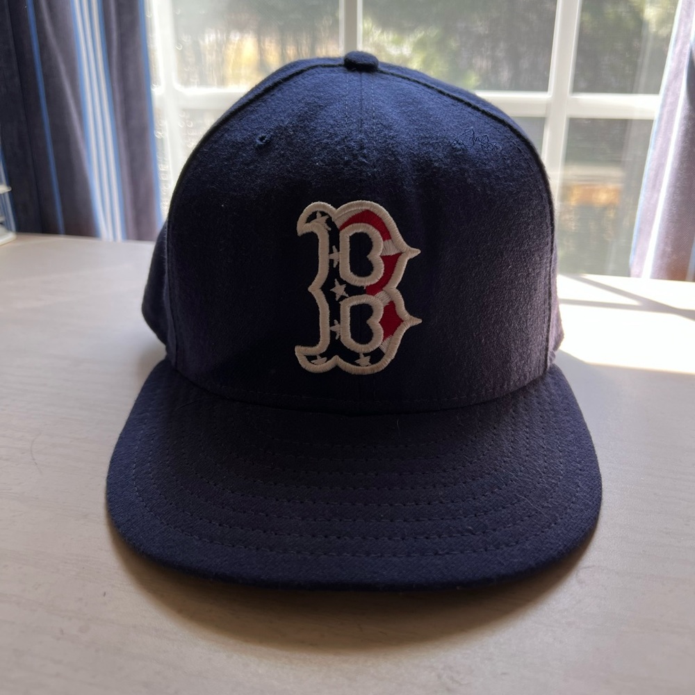 Boston Red Sox Fitted 4th of July Hat - Size 7 3/8